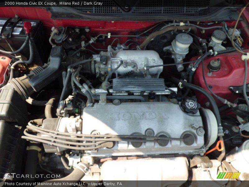 Milano Red / Dark Gray 2000 Honda Civic EX Coupe