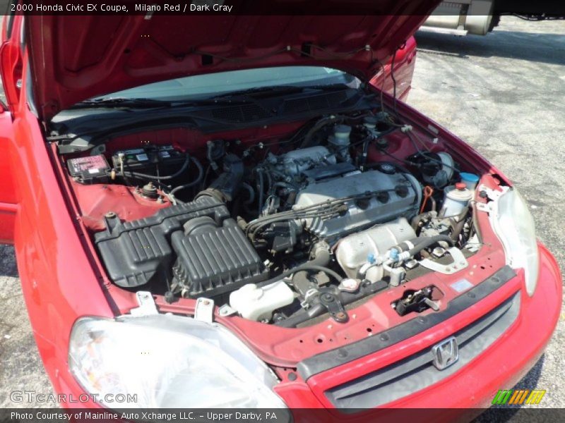Milano Red / Dark Gray 2000 Honda Civic EX Coupe