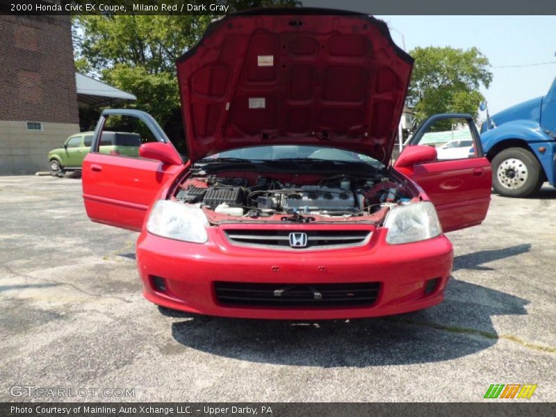 Milano Red / Dark Gray 2000 Honda Civic EX Coupe