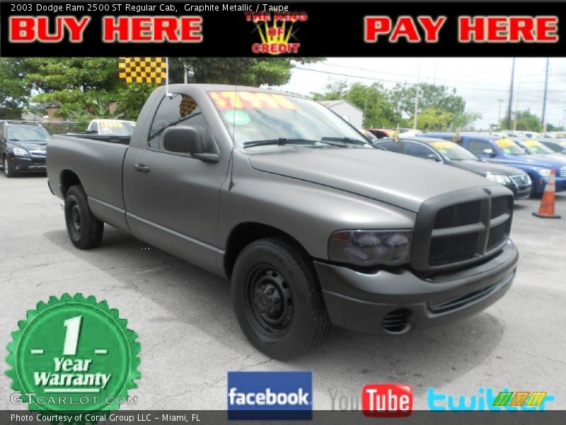 Graphite Metallic / Taupe 2003 Dodge Ram 2500 ST Regular Cab