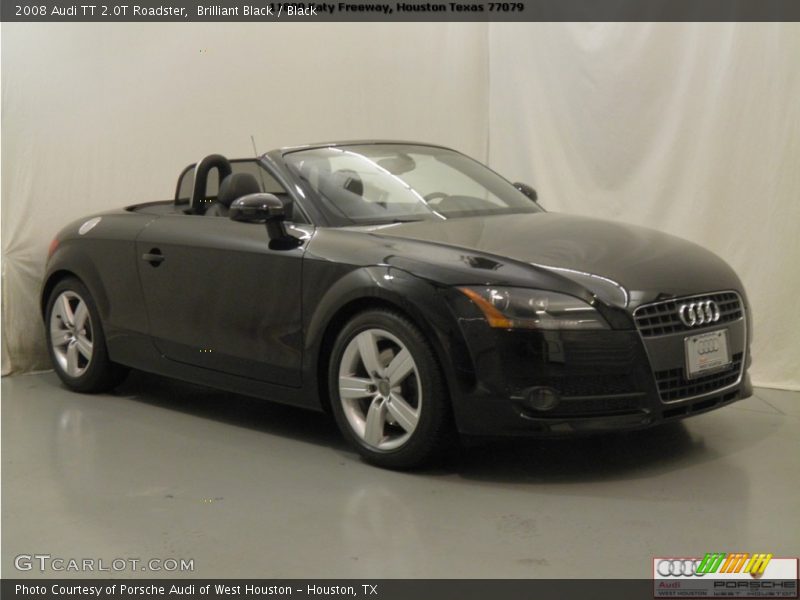 Brilliant Black / Black 2008 Audi TT 2.0T Roadster