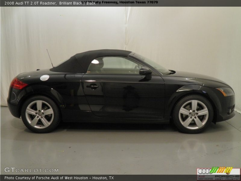Brilliant Black / Black 2008 Audi TT 2.0T Roadster