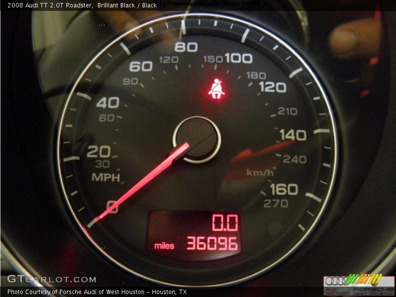 Brilliant Black / Black 2008 Audi TT 2.0T Roadster