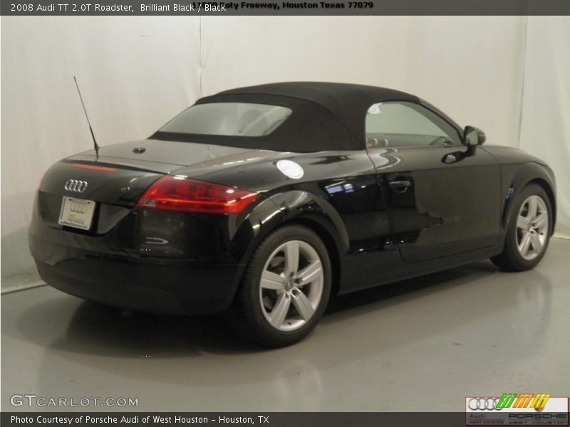 Brilliant Black / Black 2008 Audi TT 2.0T Roadster