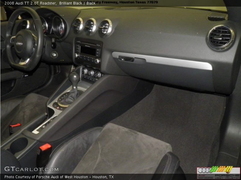 Brilliant Black / Black 2008 Audi TT 2.0T Roadster