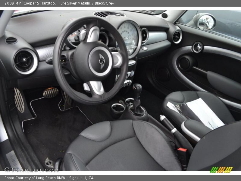 Pure Silver Metallic / Black/Grey 2009 Mini Cooper S Hardtop