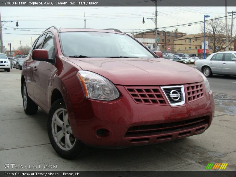 Venom Red Pearl / Black 2008 Nissan Rogue SL AWD