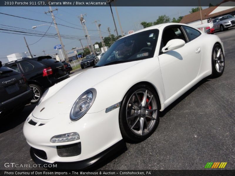 Carrara White / Black w/Alcantara 2010 Porsche 911 GT3