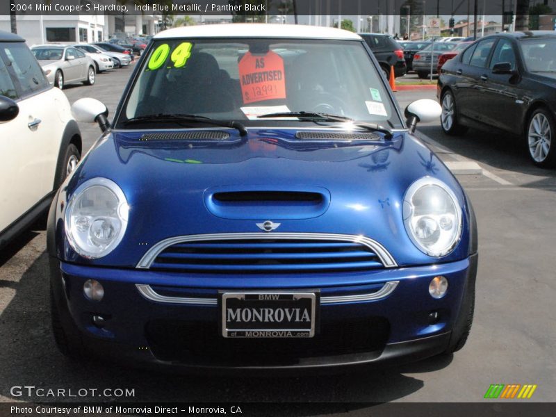Indi Blue Metallic / Panther Black 2004 Mini Cooper S Hardtop