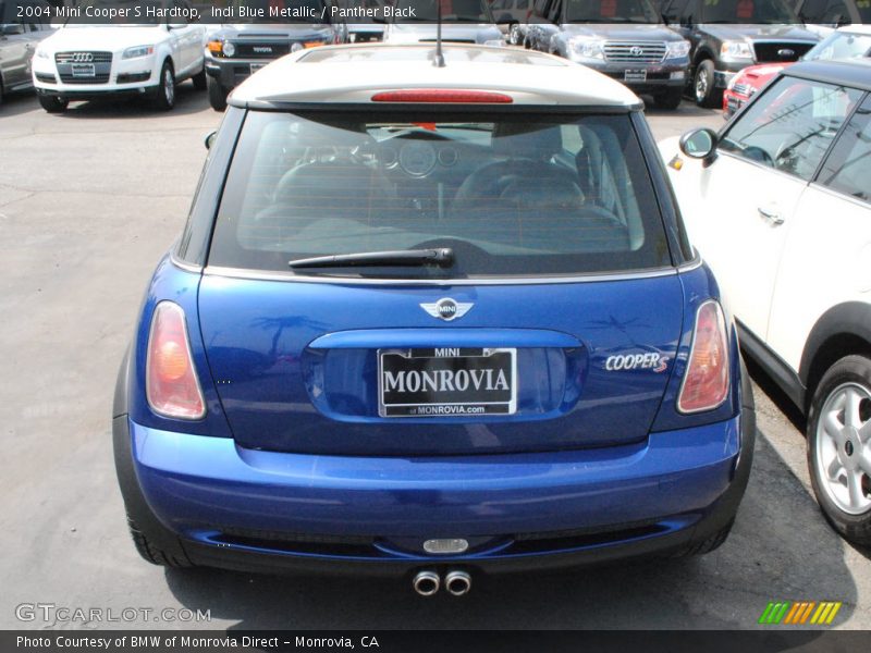 Indi Blue Metallic / Panther Black 2004 Mini Cooper S Hardtop