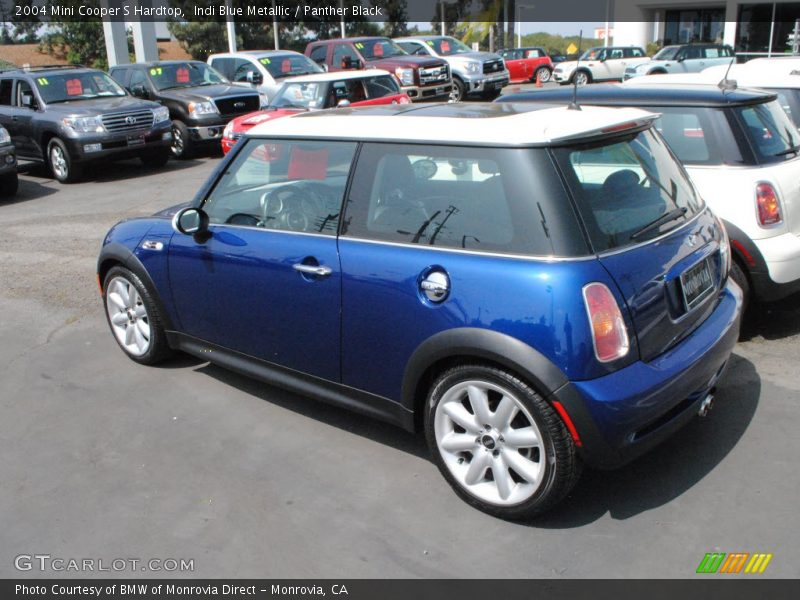 Indi Blue Metallic / Panther Black 2004 Mini Cooper S Hardtop