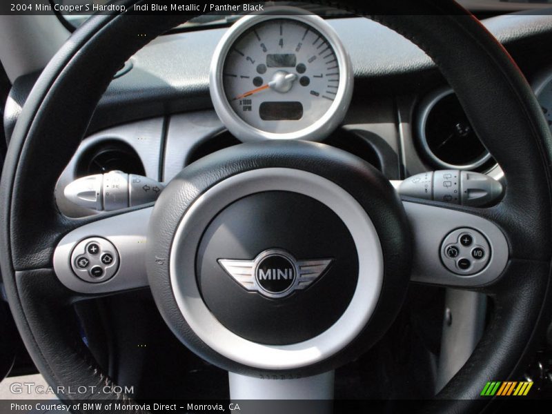 Indi Blue Metallic / Panther Black 2004 Mini Cooper S Hardtop