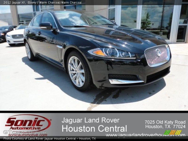Ebony / Warm Charcoal/Warm Charcoal 2012 Jaguar XF
