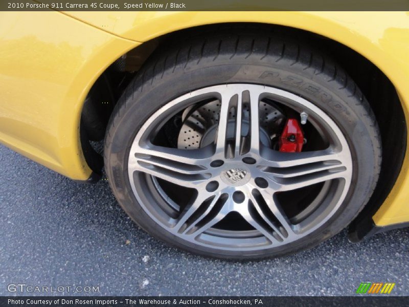 Speed Yellow / Black 2010 Porsche 911 Carrera 4S Coupe