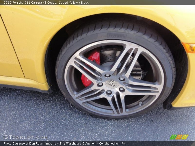 Speed Yellow / Black 2010 Porsche 911 Carrera 4S Coupe