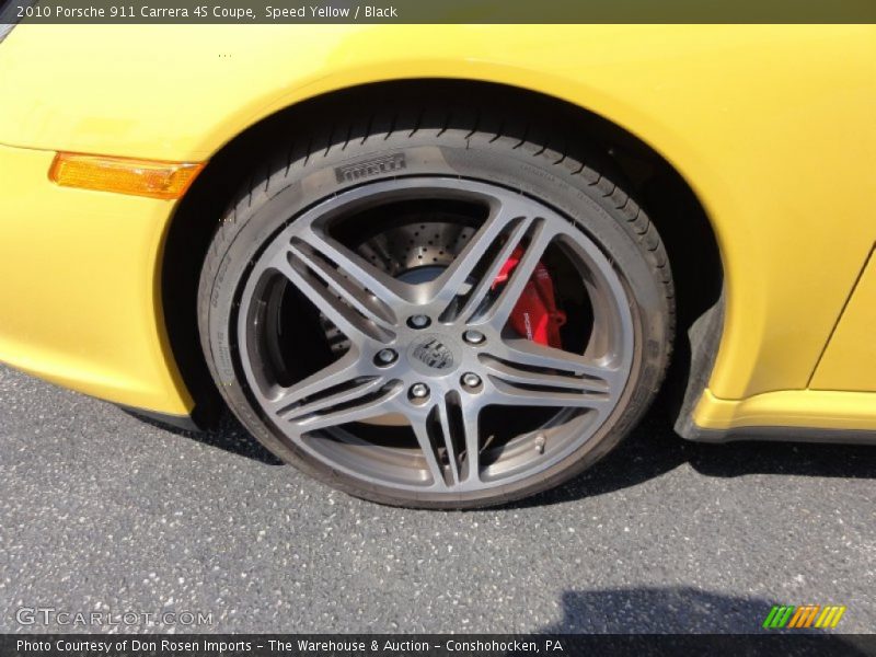 Speed Yellow / Black 2010 Porsche 911 Carrera 4S Coupe