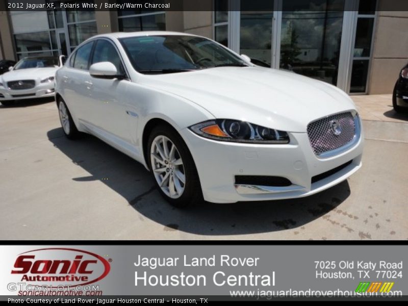Polaris White / Barley/Warm Charcoal 2012 Jaguar XF