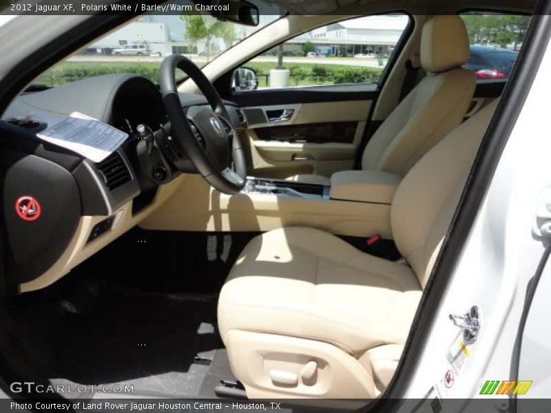 Polaris White / Barley/Warm Charcoal 2012 Jaguar XF
