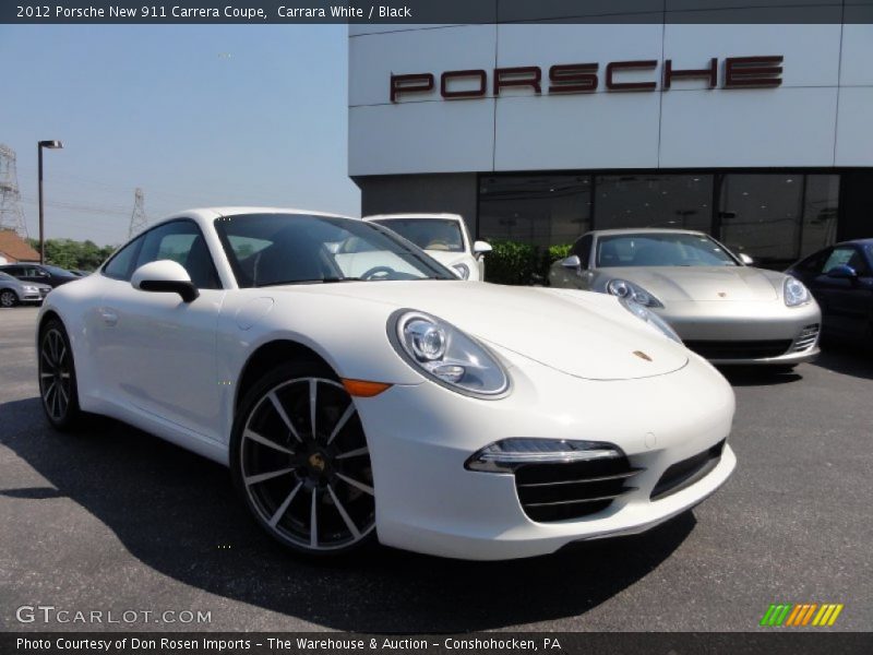 Carrara White / Black 2012 Porsche New 911 Carrera Coupe