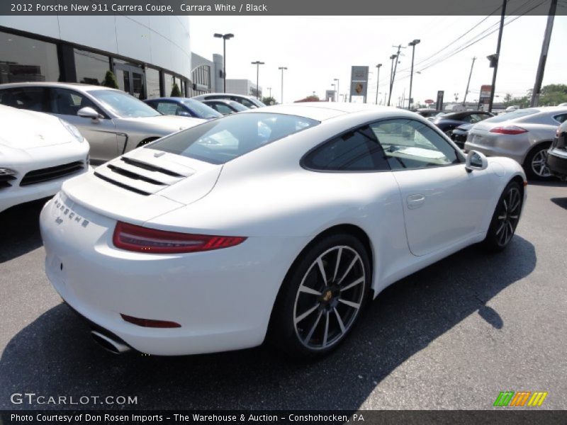 Carrara White / Black 2012 Porsche New 911 Carrera Coupe