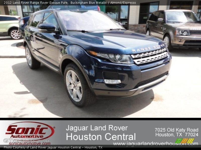 Buckingham Blue Metallic / Almond/Espresso 2012 Land Rover Range Rover Evoque Pure