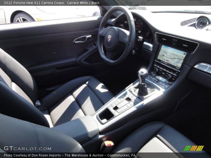 Carrara White / Black 2012 Porsche New 911 Carrera Coupe