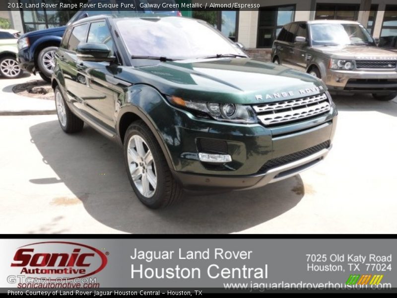 Galway Green Metallic / Almond/Espresso 2012 Land Rover Range Rover Evoque Pure