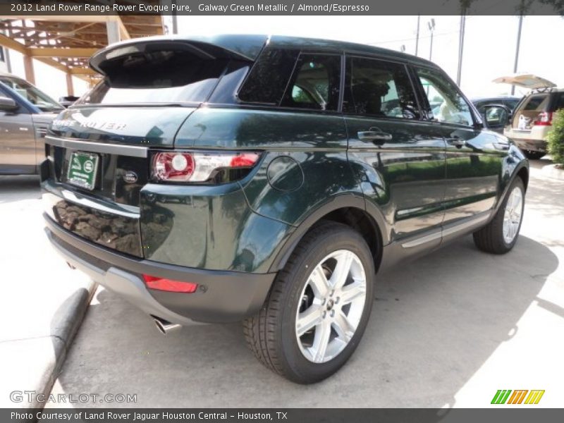 Galway Green Metallic / Almond/Espresso 2012 Land Rover Range Rover Evoque Pure
