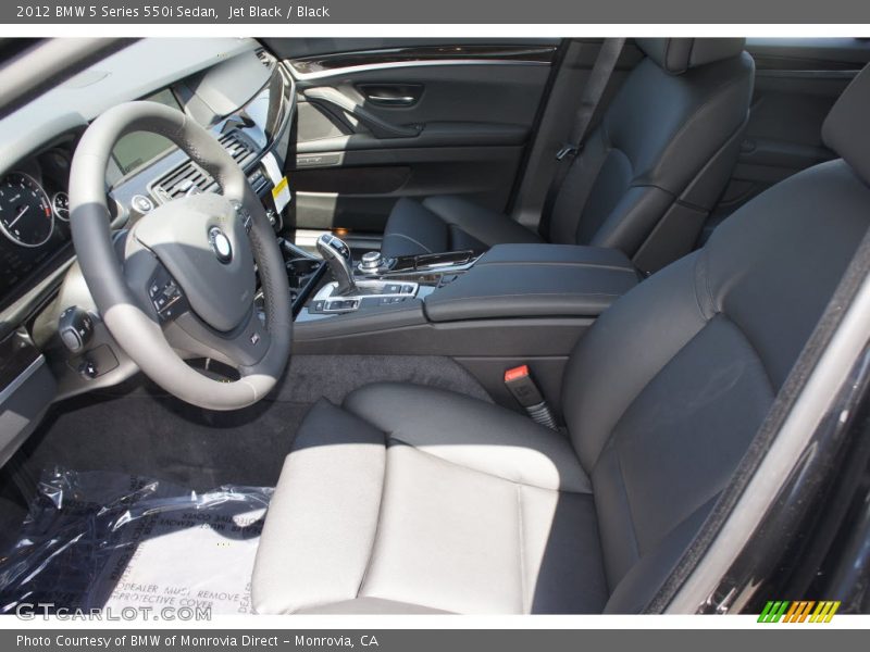 Jet Black / Black 2012 BMW 5 Series 550i Sedan