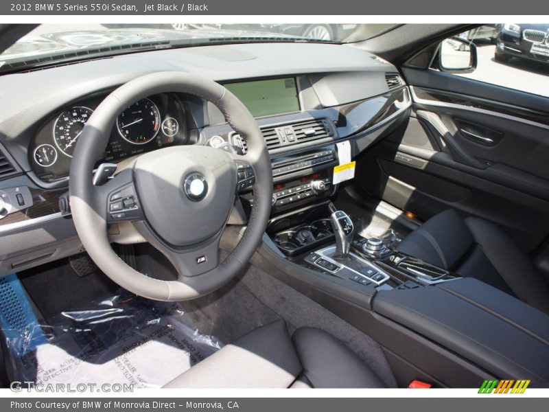 Jet Black / Black 2012 BMW 5 Series 550i Sedan