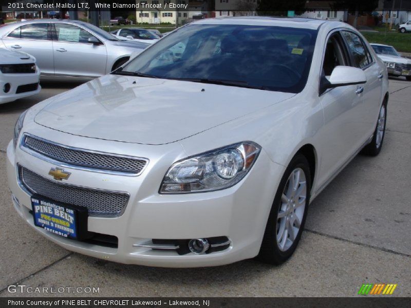 White Diamond Tricoat / Ebony 2011 Chevrolet Malibu LTZ