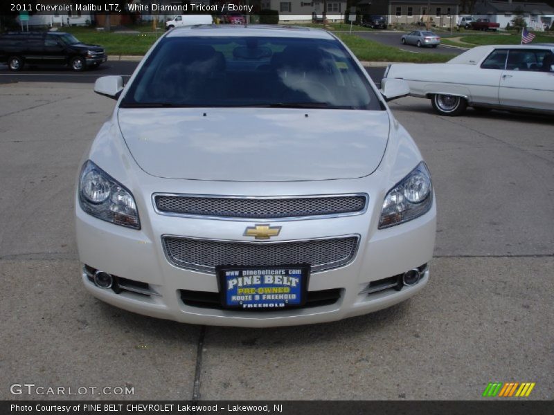 White Diamond Tricoat / Ebony 2011 Chevrolet Malibu LTZ