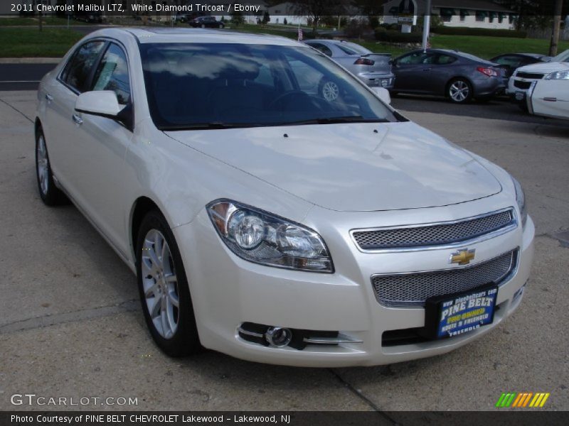 White Diamond Tricoat / Ebony 2011 Chevrolet Malibu LTZ