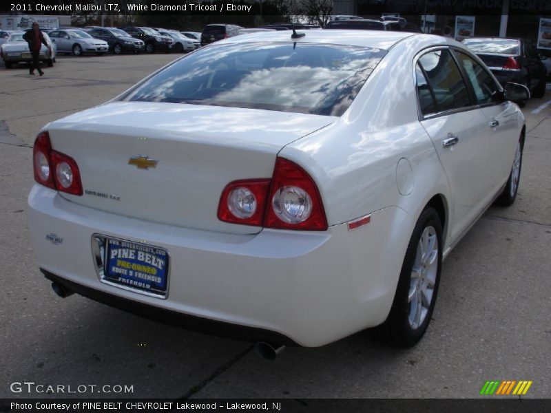 White Diamond Tricoat / Ebony 2011 Chevrolet Malibu LTZ