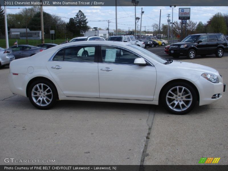 White Diamond Tricoat / Ebony 2011 Chevrolet Malibu LTZ