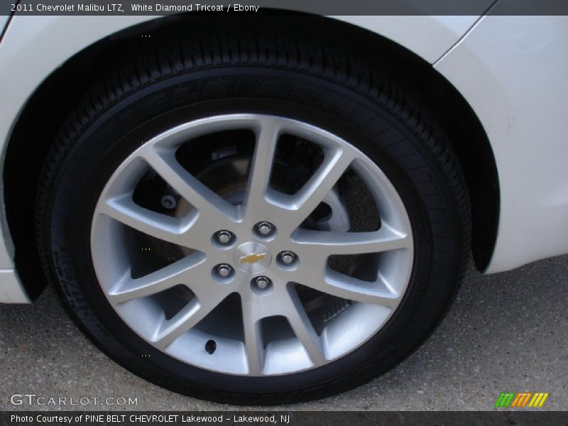 White Diamond Tricoat / Ebony 2011 Chevrolet Malibu LTZ