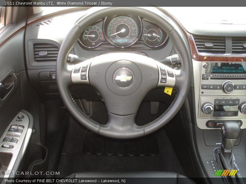 White Diamond Tricoat / Ebony 2011 Chevrolet Malibu LTZ