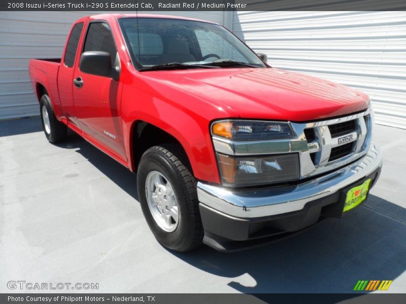 Radiant Red / Medium Pewter 2008 Isuzu i-Series Truck i-290 S Extended Cab