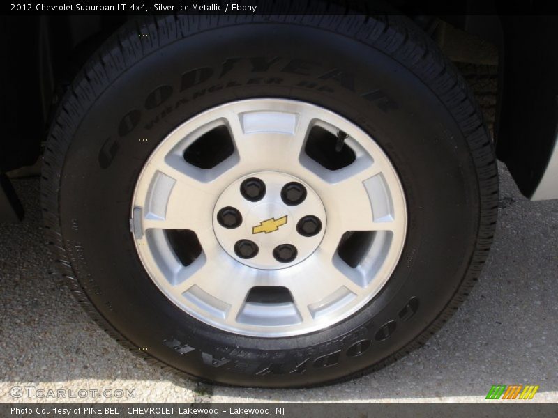 Silver Ice Metallic / Ebony 2012 Chevrolet Suburban LT 4x4