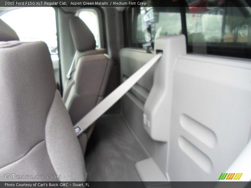 Aspen Green Metallic / Medium Flint Grey 2005 Ford F150 XLT Regular Cab