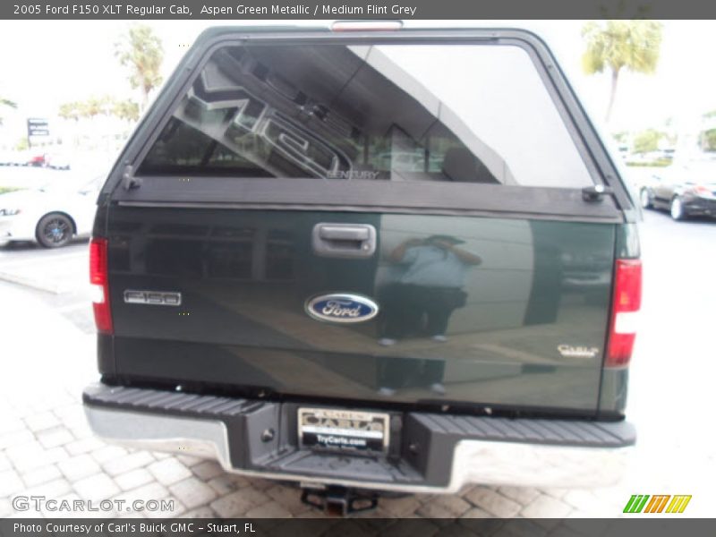 Aspen Green Metallic / Medium Flint Grey 2005 Ford F150 XLT Regular Cab