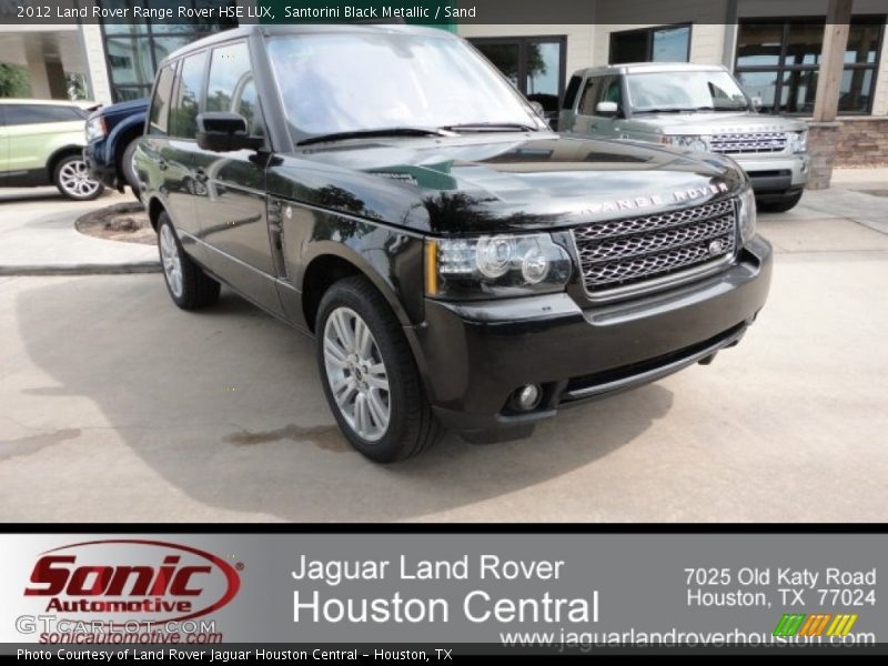 Santorini Black Metallic / Sand 2012 Land Rover Range Rover HSE LUX