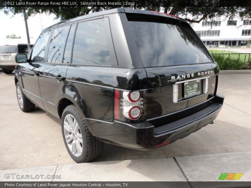 Santorini Black Metallic / Sand 2012 Land Rover Range Rover HSE LUX
