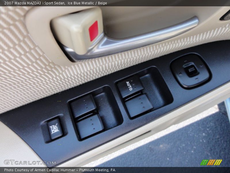 Ice Blue Metallic / Beige 2007 Mazda MAZDA3 i Sport Sedan