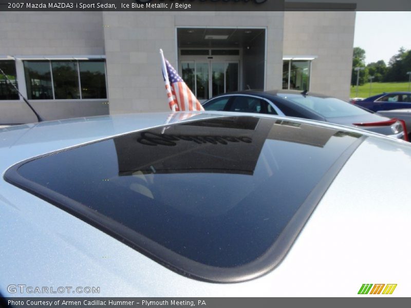 Ice Blue Metallic / Beige 2007 Mazda MAZDA3 i Sport Sedan