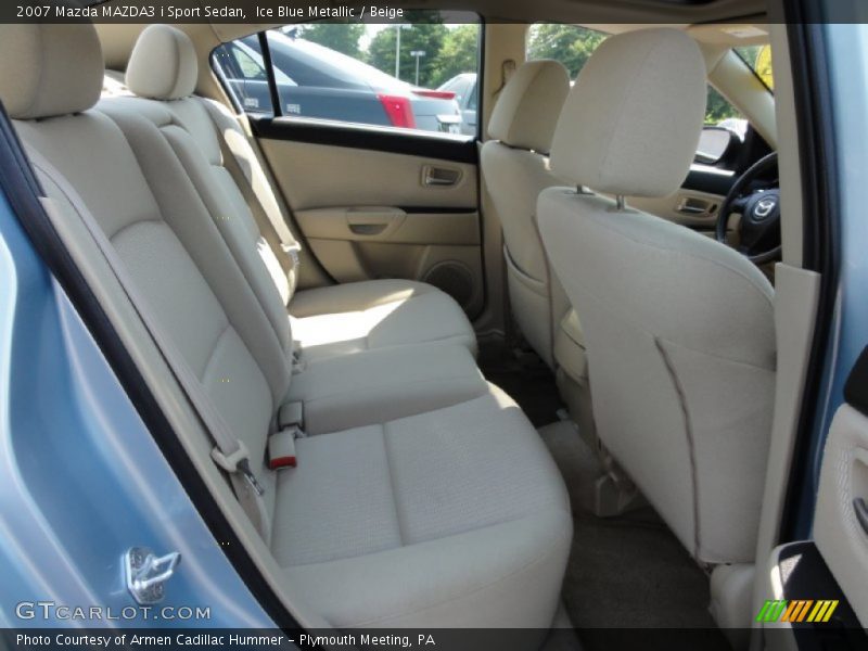 Ice Blue Metallic / Beige 2007 Mazda MAZDA3 i Sport Sedan