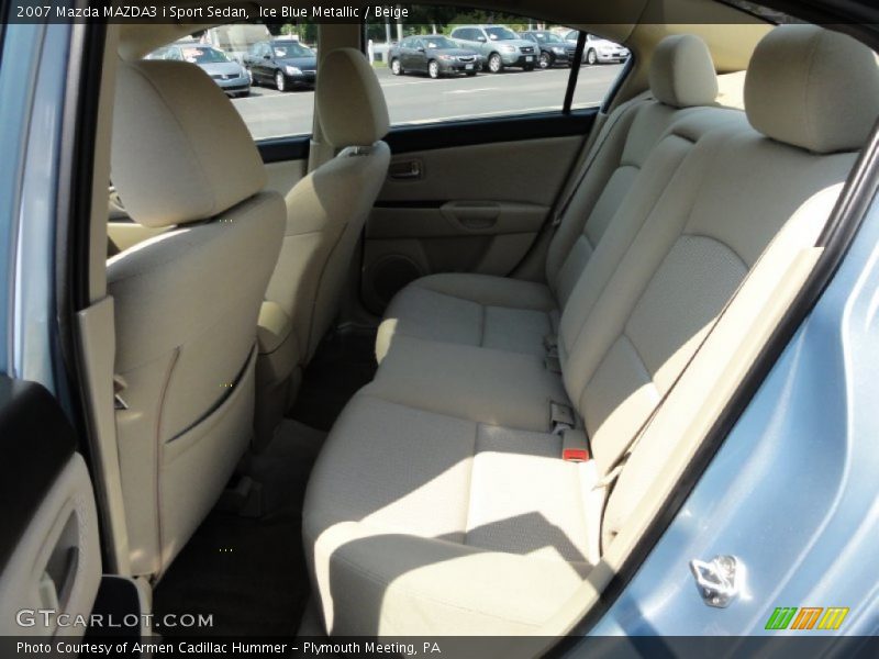 Ice Blue Metallic / Beige 2007 Mazda MAZDA3 i Sport Sedan