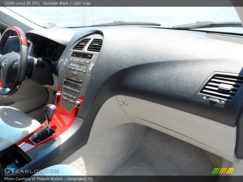 Obsidian Black / Light Gray 2008 Lexus ES 350