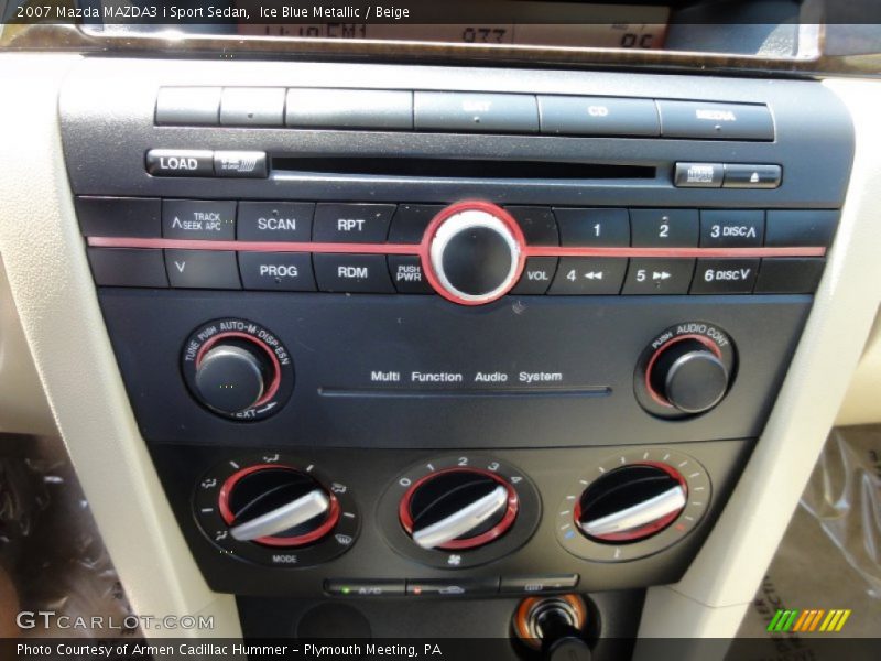 Ice Blue Metallic / Beige 2007 Mazda MAZDA3 i Sport Sedan