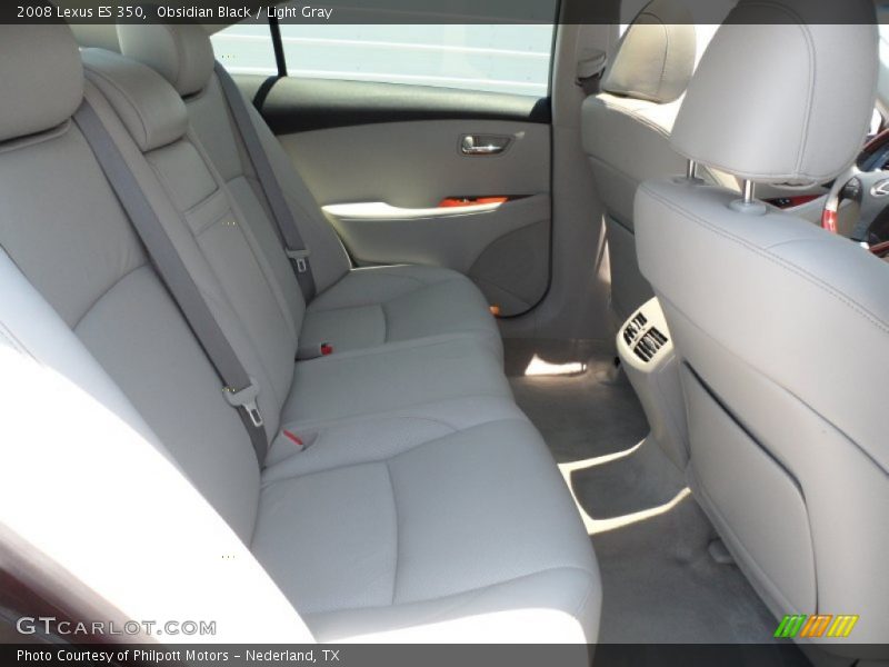 Obsidian Black / Light Gray 2008 Lexus ES 350